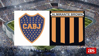 Boca Juniors vs Almirante Brown: estadísticas previas y datos en directo | Copa Argentina 2024