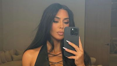 Kim Kardashian Reveals She's Actually Icing Her Back in Seductive Selfie: See Her Leather Look