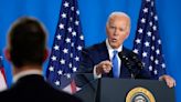 The Latest: Biden returns to the campaign trial following high-stakes news conference