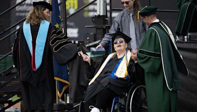 Ivy Tech’s oldest honors college grad: ‘Whose brilliant idea was this?’