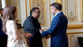 Nita Ambani, Mukesh Ambani meet French President Macron on sidelines of Paris Olympics