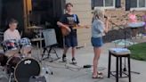 Kid Band Absolutely Slays 'Zombie' At Neighborhood Party