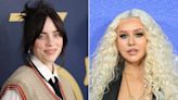 Christina Aguilera Thanks Billie Eilish for 'Making My Daughter's Whole World' at L.A. Listening Party