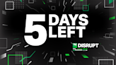 5 days left to get your early-bird Disrupt passes
