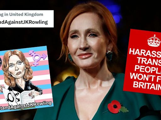 Why is #IStandAgainstJKRowling trending online?