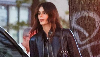 Kaia Gerber steps out with pal Cole Bennett in black mini skirt