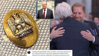 Earl Spencer wears his father's cufflinks to the Invictus Games