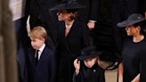 Meghan Markle Arrives With Kate Middleton, Prince George, and Princess Charlotte for the Queen's State Funeral