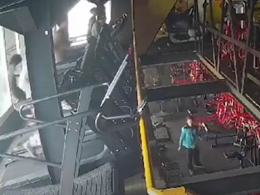 Woman, 22, plunges to her death out of a gym's third-floor window