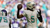 Jets to root for Teddy Bridgewater vs. Patriots Sunday as Dolphins rule out Tua Tagovailoa with concussion