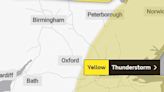 UK weather: Met Office issues yellow weather warning for thunderstorms and heavy rain in parts of England