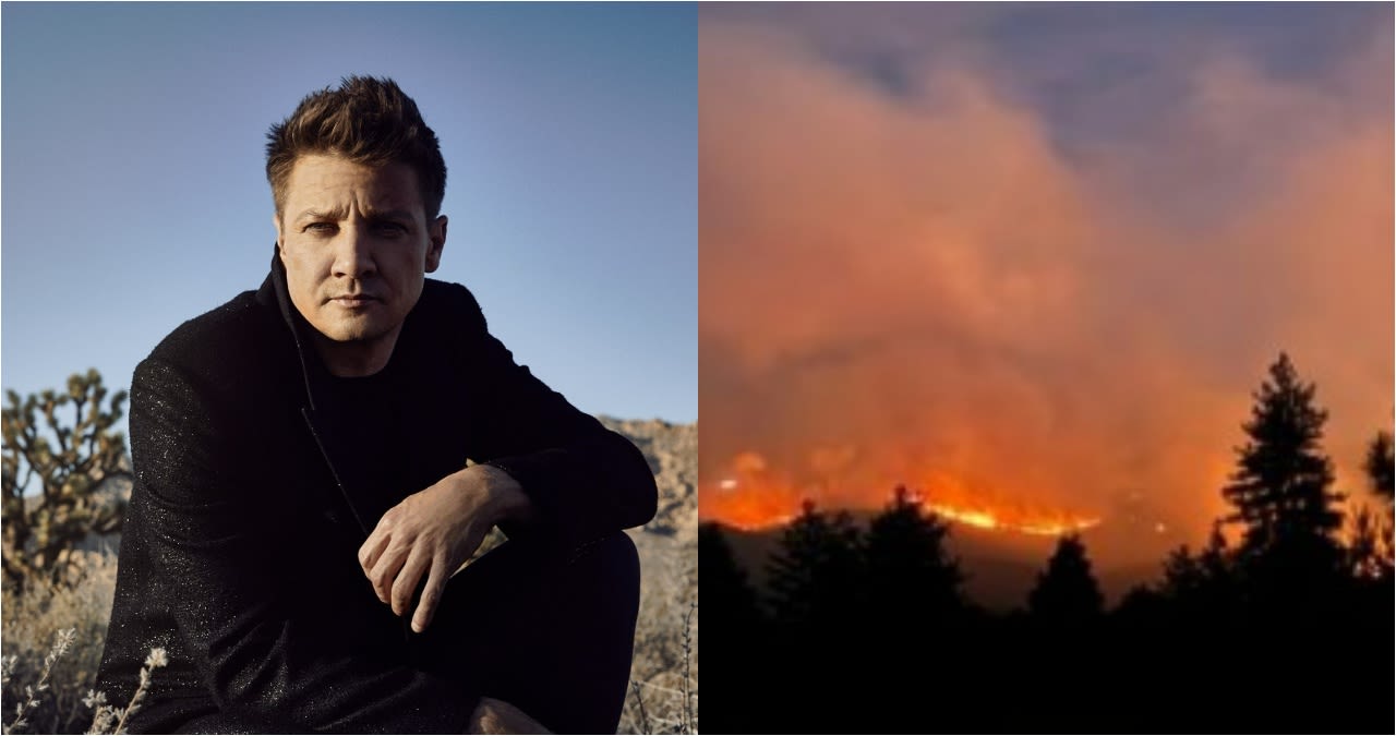 Jeremy Renner shares chilling footage of Davis wildfire near his home: 'Pray everyone is safe'