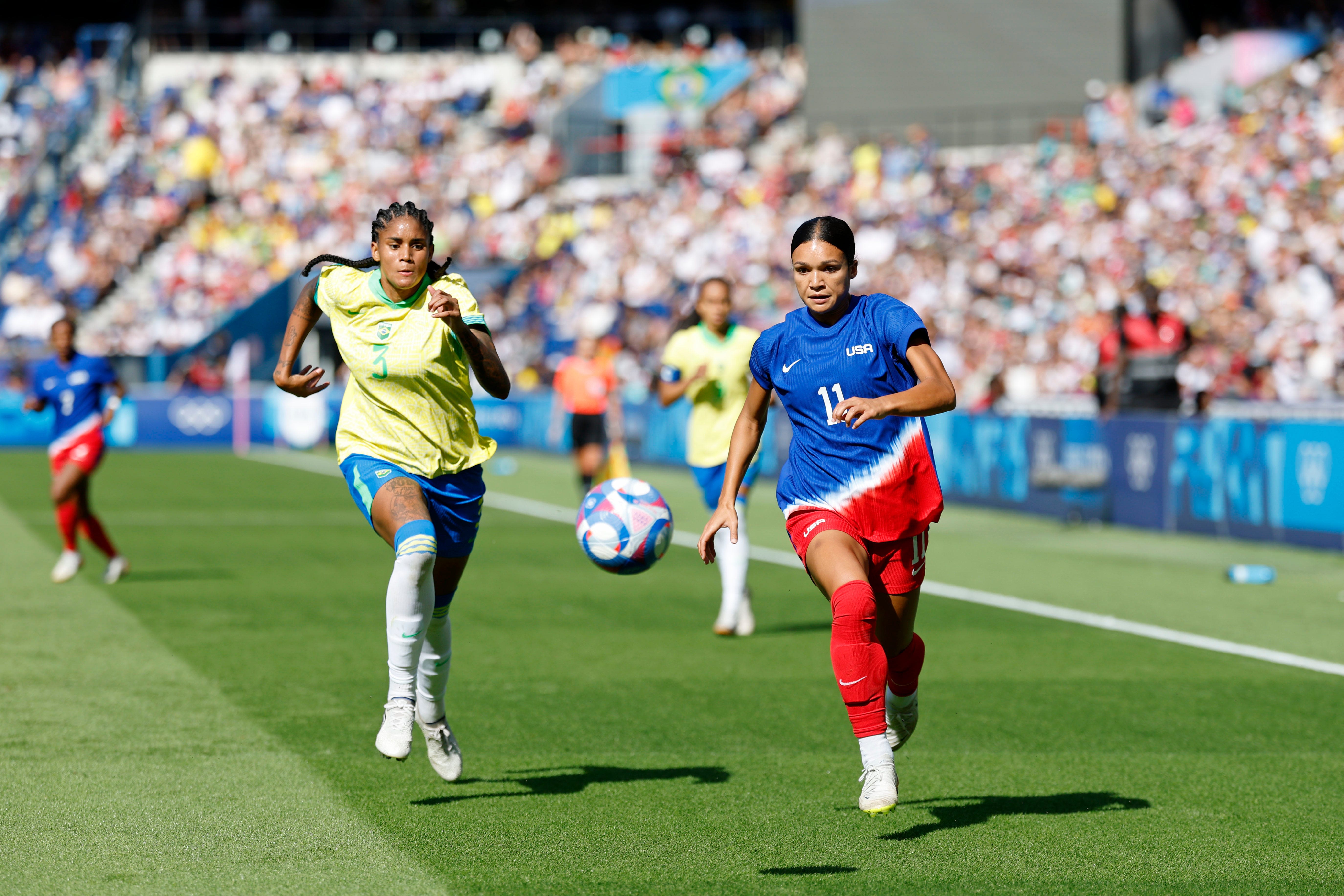 USA vs. Brazil live updates: USWNT underway in Olympic final