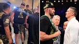 Tyson Fury to pay Oleksandr Usyk multi-million-pound fee if he pulls out of fight after being spotted on crutches