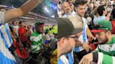 Aficionado de Santos Laguna se lanza contra Messi frente a la afición argentina