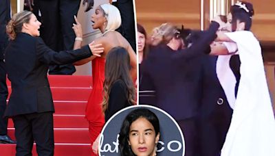 Cannes security guard scolded by Kelly Rowland gets shoved by actress Massiel Taveras in another heated incident