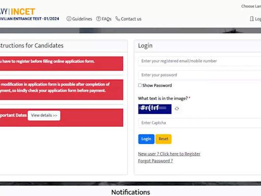 Indian Navy INCET Recruitment 2024: Application for 741 posts begins, check exam pattern marking scheme and more - Times of India