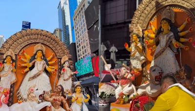 'Wholesome’: NYC's Times Square Hosts Durga Puja For The First Time - News18