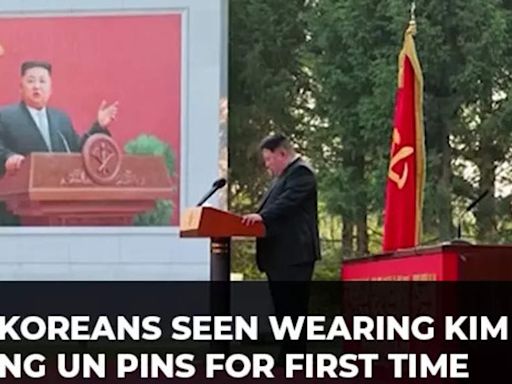 N. Koreans wear Kim Jong Un pins for first time as personality cult grows, AP explains