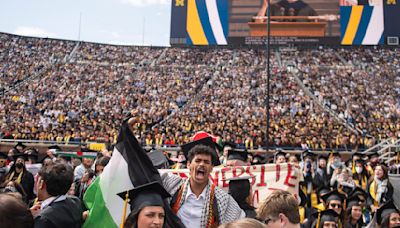 PHOTOS: Pro-Palestinian protest disrupts University of Michigan commencement