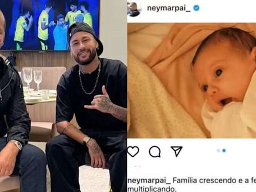 Pai do Neymar faz publicação sobre nova neta, mas apaga logo em seguida