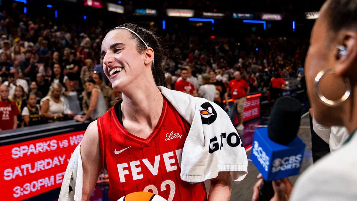 Fever rookie Caitlin Clark's instant reaction to historic win vs. Liberty