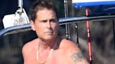 Rob Lowe, 60, goes topless for Fourth of July celebrations