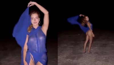 Giovanna Lancellotti dança com look transparente nos Lençóis Maranhenses; assista o vídeo
