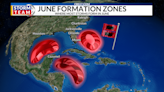 Quiet for now, but here’s where tropical development happens in June in the Atlantic