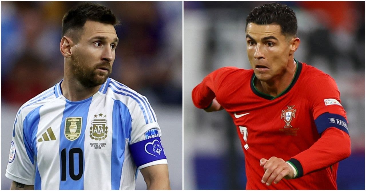 Cristiano Ronaldo and Lionel Messi's records in international tournament knockout rounds compared