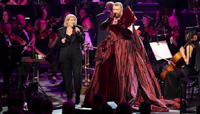 Sam Smith puts on a show-stopping performance in a red velour gown