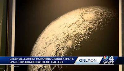 Upstate artist uses her talents to honor grandfather, 1 of 12 to walk on the moon