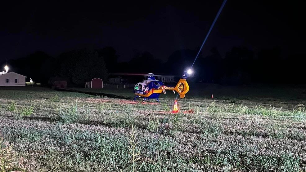 One person airlifted to hospital after Franklin County motorcycle crash