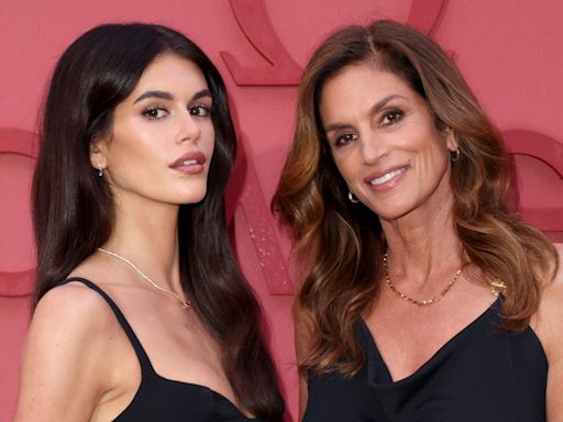 Kaia Gerber and Cindy Crawford Have a Matching Moment at Omega Event