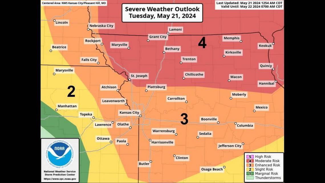Tornadoes, hail, strong winds possible in KC as outbreak of severe weather hits Midwest