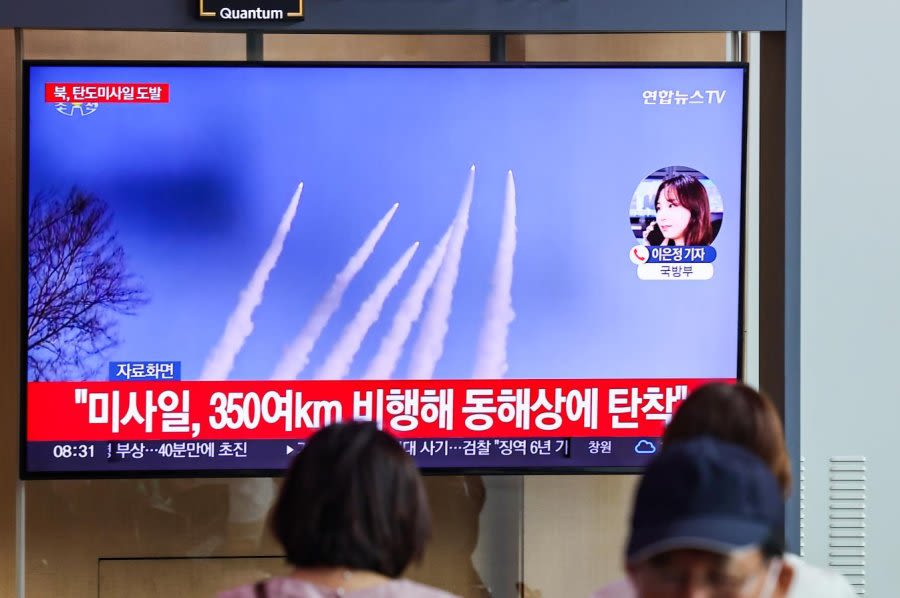 North Korea launches flurry of ballistic missiles into East Sea