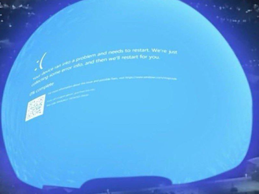 Did Las Vegas Sphere Show 'Blue Screen Of Death' Amid Microsoft Outage? Here's The Truth