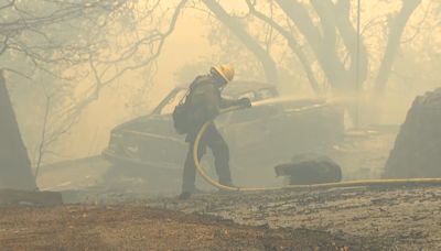 Line Fire holding strong, burning 27k acres with concerns of overnight wind