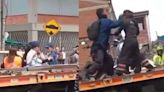 Operador de grúa fue golpeado por infractor que pretendía evadir inmovilización de su moto