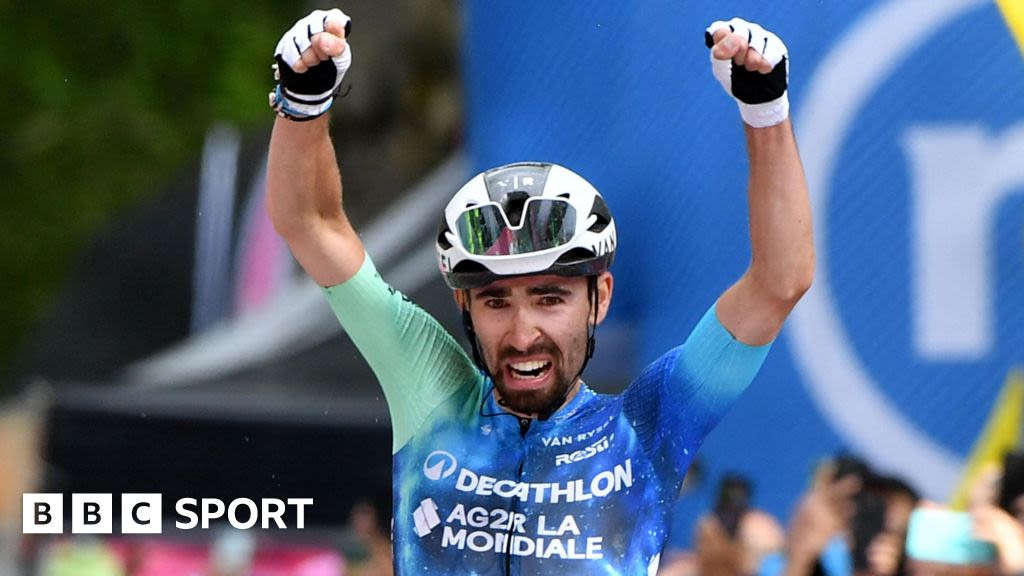 Giro d'Italia: Valentin Paret-Peintre seals first professional win on stage 10