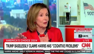 Pelosi Snaps at CNN’s Jake Tapper for Mentioning Trump’s Smear at Harris