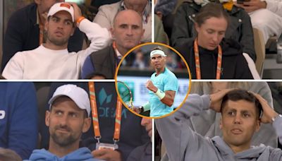 Los VIP que no se perdieron el Nadal-Zverev en Roland Garros: de Alcaraz y Djokovic al futbolista Rodri del Manchester City