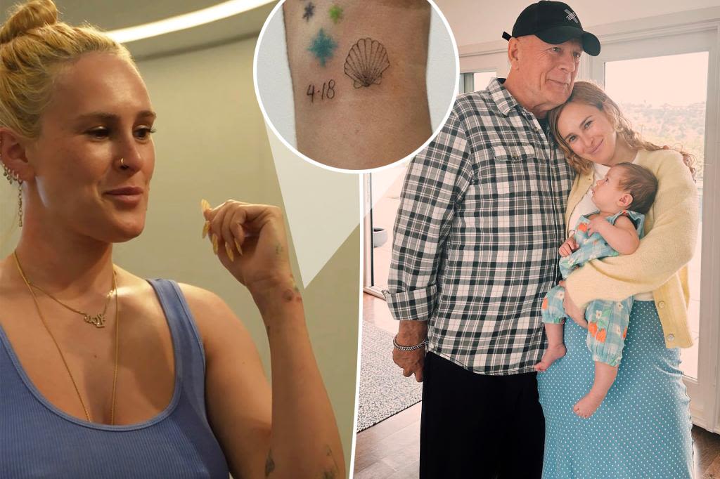 Rumer Willis inks sweet tattoo dedicated to 1-year-old daughter Louetta