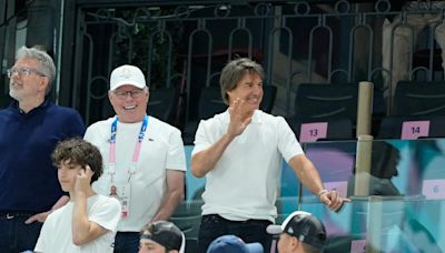 Tom Cruise performs 'epic stunt' at Olympics closing ceremony