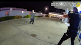 Body cam footage deadly police shooting shows suspect armed with knife approach officers