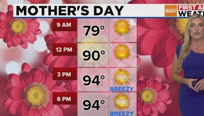 Warm and breezy conditions for Phoenix this Mother’s Day