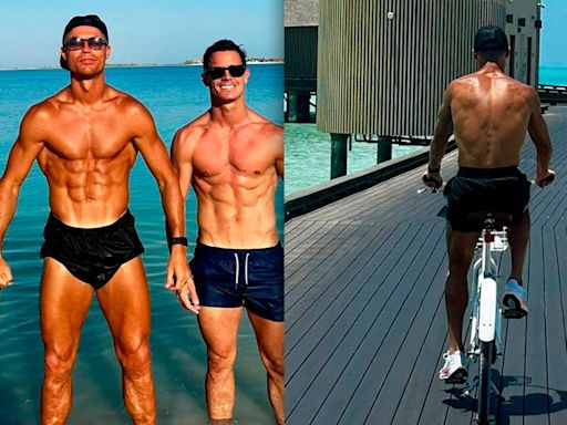 Cristiano Ronaldo exibe corpo ultradefinido durante férias no Mar Vermelho