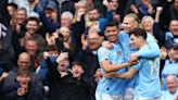 La jugada preparada que terminó con asistencia de Julián Álvarez y un golazo del Manchester City, que ganó 5-1 y es único líder de la Premier League