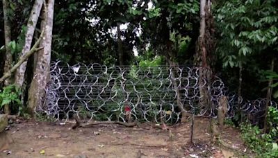 Panama installs barbed wire to block migrants traveling through the Darién Gap