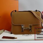 優買二手精品名牌店 HERMES CONSTANCE 1-24 37 EPSOM 麥穗金 銀釦 康康包 小康包 展示品